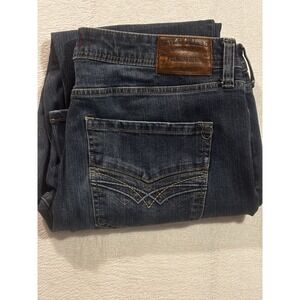 Seven7 Mens Jeans Cowboy Premium Denim 38x29.5* Straight Fit Blue‎